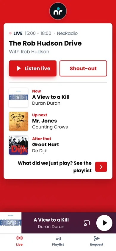 App van NexRadio Nederlands